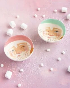Papa Noel Bowls In Pink + Mint