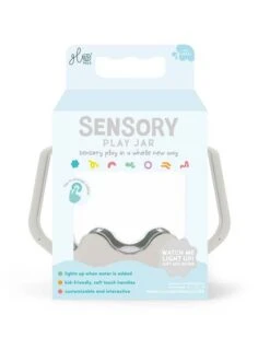 Cloud Grey Sensory Play Jar