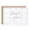Grid Thank You Card -LITTLE Baby Gear little hartland brooklyn grid thank you card 5008615866410