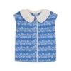 Camille Blouse In Farandole Blue -LITTLE Baby Gear little hello simone camille blouse in farandole blue 51160690393380