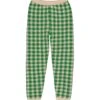 Cool Knit Pant In Green Gingham