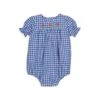 Lucette Romper In Blue Gingham