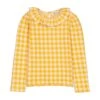 Nora Top In Yellow Gingham