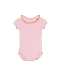 Perrine Bodysuit In Pointelle Rose