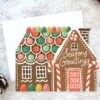 Gingerbread House Card -LITTLE Baby Gear little idlewood co gingerbread house card 45944576114980