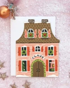 Santa House Card