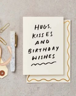 Hugs, Kisses & Birthday Wishes Card