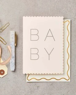 Luxe Baby Pink Card