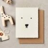Polar Bear Face Mini Card