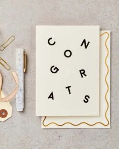 Scatter Congrats Card