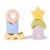 6 Geometric Figures Baby Stacking Toy Blocks -LITTLE Baby Gear little kiko and gg 6 geometric figures baby stacking toy blocks 48106162979108