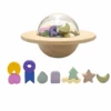UFO Wooden Balance Game -LITTLE Baby Gear little kiko and gg ufo wooden balance game 29835672092714