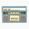 Wooden Tape Recorder In Blue