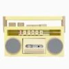 Wooden Tape Recorder In Yellow