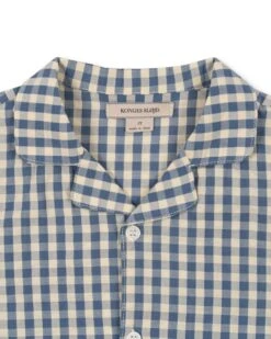 Konges Sløjd Kim Shirt In Captains Blue Check -LITTLE Baby Gear little konges slojd kim shirt in captains blue check 51212803768612
