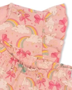 Konges Sløjd Lin Frill Set In Rainbow Bow -LITTLE Baby Gear little konges slojd lin frill set in rainbow bow 51212845056292