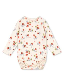 Konges Sløjd Long Sleeve Bodysuit In Marmalade