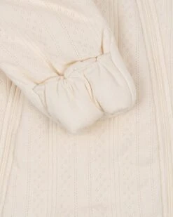 Konges Sløjd Minna Padded Onesie In Antique White -LITTLE Baby Gear little konges slojd minna padded onesie in antique white 51212870123812