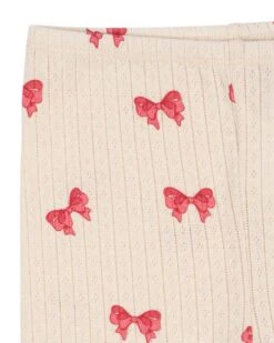 Konges Sløjd Minnie Short Legging In Rosia Bow -LITTLE Baby Gear little konges slojd minnie short legging in rosia bow 1155571975