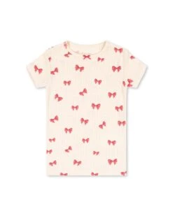 Konges Sløjd Minnie Tee In Rosia Bow
