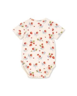 Konges Sløjd Short Sleeve Bodysuit In Marmalade -LITTLE Baby Gear little konges slojd short sleeve bodysuit in marmalade 51065708904740