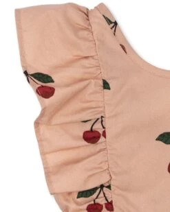 Konges Sløjd Verbena Romper In Ma Grande Cerise Blush -LITTLE Baby Gear little konges slojd verbena romper in ma grande cerise blush 51212930908452