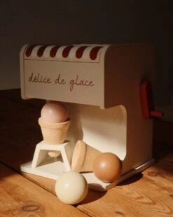 Konges Sløjd Wooden Ice Cream Maker In Beige -LITTLE Baby Gear little konges slojd wooden ice cream maker in beige 46417170137380