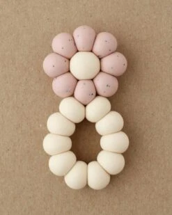 Chamomile Freezer Teether In Speckled Rose