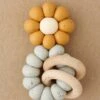 Chamomile Teether In Speckled Chai -LITTLE Baby Gear little little chew chamomile teether in speckled chai 49423471280420