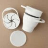 Foldable Silicone Snack Cup In Silver Ivory -LITTLE Baby Gear little little chew foldable silicone snack cup in silver ivory 49423292236068
