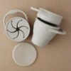 Foldable Silicone Snack Cup In Taupe -LITTLE Baby Gear little little chew foldable silicone snack cup in taupe 49423293841700
