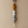 Kira Pacifier Clip In Dune -LITTLE Baby Gear little little chew kira pacifier clip in dune 49423350989092