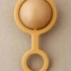 Ora Rattle Toy In Mustard -LITTLE Baby Gear little little chew ora rattle toy in mustard 49423397716260