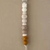 Robin Pacifier Clip In Truffle -LITTLE Baby Gear little little chew robin pacifier clip in truffle 49423382511908