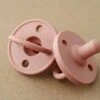 Silicone Pacifier In Rose -LITTLE Baby Gear little little chew silicone pacifier in rose 49423438577956