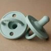 Silicone Pacifier In Sage -LITTLE Baby Gear little little chew silicone pacifier in sage 49423441101092