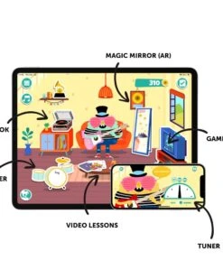 Loog Mini Acoustic In Red -LITTLE Baby Gear little loog guitars loog mini acoustic in red 28785675075626