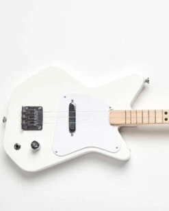 Loog Pro Electric In White -LITTLE Baby Gear little loog guitars loog pro electric in white 46179477389604
