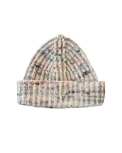 Blewog Wool Beanie In Jewel Speckle