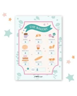 Bakery Pretend Play Notepad