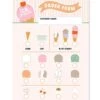 Ice Cream Shop Pretend Play Notepad -LITTLE Baby Gear little magic playbook ice cream shop pretend play notepad 45651482738980