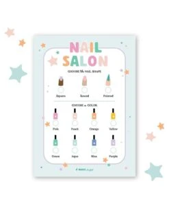 Nail Salon Pretend Play Notepad