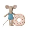 Maileg Little Sister Beach Mouse With Float In Red Dot -LITTLE Baby Gear little maileg beach mouse with float little sister red dot 1166686464