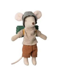 Maileg Big Brother Hiker Mouse - Thin Stripes