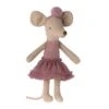 Maileg Big Sister Ballerina Mouse In Heather