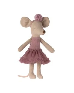 Maileg Big Sister Ballerina Mouse In Heather