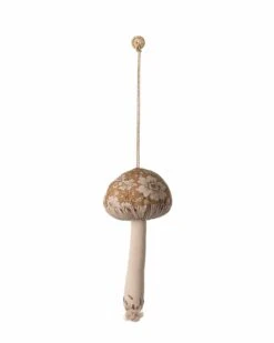 Maileg Blossom Mushroom Ornament In Ocher