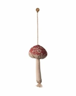Maileg Blossom Mushroom Ornament In Red