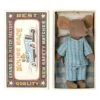 Maileg Blue Pj Big Brother Mouse In Matchbox -LITTLE Baby Gear little maileg blue pj big brother mouse in matchbox 40729452478756