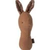 Maileg Bunny Rattle In Chocolate